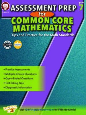 cover image of Assessment Prep for Common Core Mathematics, Grade 7